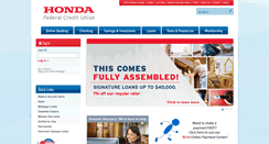 Desktop Screenshot of hondafcu.org